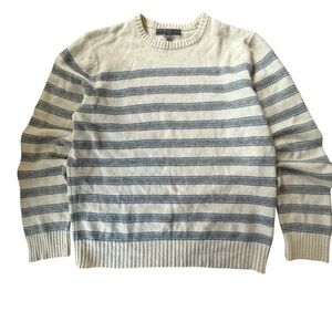 Old Navy Striped Wool Angora Nylon Crewneck Pullover Sweater Men’s Medium